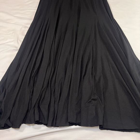 Peruvian Connection Haley Maxi Dress Size L Black Turtleneck Modest Whimsygoth - Picture 8 of 10